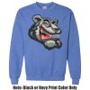 Adult Heavy Blend Heather Royal or Red 60/40 Fleece Crew (S) Thumbnail