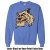 Adult Heavy Blend Heather Royal or Red 60/40 Fleece Crew (S) Thumbnail