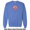 Adult Heavy Blend Heather Royal or Red 60/40 Fleece Crew (S) Thumbnail
