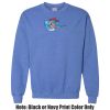 Adult Heavy Blend Heather Royal or Red 60/40 Fleece Crew (S) Thumbnail