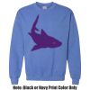Adult Heavy Blend Heather Royal or Red 60/40 Fleece Crew (S) Thumbnail