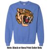 Adult Heavy Blend Heather Royal or Red 60/40 Fleece Crew (S) Thumbnail