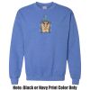 Adult Heavy Blend Heather Royal or Red 60/40 Fleece Crew (S) Thumbnail