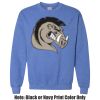 Adult Heavy Blend Heather Royal or Red 60/40 Fleece Crew (S) Thumbnail