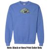 Adult Heavy Blend Heather Royal or Red 60/40 Fleece Crew (S) Thumbnail