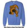 Adult Heavy Blend Heather Royal or Red 60/40 Fleece Crew (S) Thumbnail