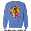 Adult Heavy Blend Heather Royal or Red 60/40 Fleece Crew (S) Thumbnail