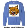 Adult Heavy Blend Heather Royal or Red 60/40 Fleece Crew (S) Thumbnail