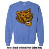 Adult Heavy Blend Heather Royal or Red 60/40 Fleece Crew (S) Thumbnail