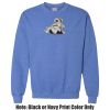 Adult Heavy Blend Heather Royal or Red 60/40 Fleece Crew (S) Thumbnail