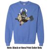 Adult Heavy Blend Heather Royal or Red 60/40 Fleece Crew (S) Thumbnail