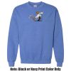 Adult Heavy Blend Heather Royal or Red 60/40 Fleece Crew (S) Thumbnail