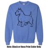 Adult Heavy Blend Heather Royal or Red 60/40 Fleece Crew (S) Thumbnail