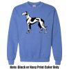 Adult Heavy Blend Heather Royal or Red 60/40 Fleece Crew (S) Thumbnail