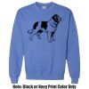 Adult Heavy Blend Heather Royal or Red 60/40 Fleece Crew (S) Thumbnail