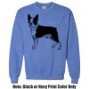 Adult Heavy Blend Heather Royal or Red 60/40 Fleece Crew (S) Thumbnail