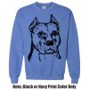 Adult Heavy Blend Heather Royal or Red 60/40 Fleece Crew (S) Thumbnail
