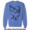 Adult Heavy Blend Heather Royal or Red 60/40 Fleece Crew (S) Thumbnail