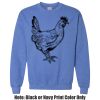 Adult Heavy Blend Heather Royal or Red 60/40 Fleece Crew (S) Thumbnail