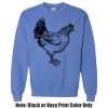 Adult Heavy Blend Heather Royal or Red 60/40 Fleece Crew (S) Thumbnail