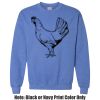 Adult Heavy Blend Heather Royal or Red 60/40 Fleece Crew (S) Thumbnail
