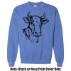 Adult Heavy Blend Heather Royal or Red 60/40 Fleece Crew (S) Thumbnail