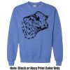 Adult Heavy Blend Heather Royal or Red 60/40 Fleece Crew (S) Thumbnail