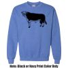 Adult Heavy Blend Heather Royal or Red 60/40 Fleece Crew (S) Thumbnail