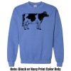 Adult Heavy Blend Heather Royal or Red 60/40 Fleece Crew (S) Thumbnail