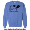 Adult Heavy Blend Heather Royal or Red 60/40 Fleece Crew (S) Thumbnail