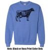 Adult Heavy Blend Heather Royal or Red 60/40 Fleece Crew (S) Thumbnail