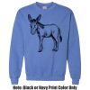 Adult Heavy Blend Heather Royal or Red 60/40 Fleece Crew (S) Thumbnail