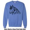 Adult Heavy Blend Heather Royal or Red 60/40 Fleece Crew (S) Thumbnail