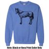 Adult Heavy Blend Heather Royal or Red 60/40 Fleece Crew (S) Thumbnail