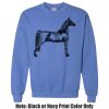 Adult Heavy Blend Heather Royal or Red 60/40 Fleece Crew (S) Thumbnail
