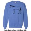 Adult Heavy Blend Heather Royal or Red 60/40 Fleece Crew (S) Thumbnail