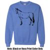 Adult Heavy Blend Heather Royal or Red 60/40 Fleece Crew (S) Thumbnail