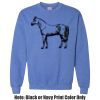 Adult Heavy Blend Heather Royal or Red 60/40 Fleece Crew (S) Thumbnail