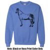 Adult Heavy Blend Heather Royal or Red 60/40 Fleece Crew (S) Thumbnail