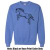 Adult Heavy Blend Heather Royal or Red 60/40 Fleece Crew (S) Thumbnail