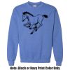 Adult Heavy Blend Heather Royal or Red 60/40 Fleece Crew (S) Thumbnail