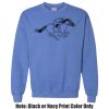 Adult Heavy Blend Heather Royal or Red 60/40 Fleece Crew (S) Thumbnail