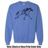 Adult Heavy Blend Heather Royal or Red 60/40 Fleece Crew (S) Thumbnail