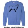 Adult Heavy Blend Heather Royal or Red 60/40 Fleece Crew (S) Thumbnail