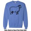 Adult Heavy Blend Heather Royal or Red 60/40 Fleece Crew (S) Thumbnail