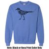 Adult Heavy Blend Heather Royal or Red 60/40 Fleece Crew (S) Thumbnail