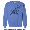 Adult Heavy Blend Heather Royal or Red 60/40 Fleece Crew (S) Thumbnail