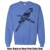 Adult Heavy Blend Heather Royal or Red 60/40 Fleece Crew (S) Thumbnail