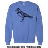 Adult Heavy Blend Heather Royal or Red 60/40 Fleece Crew (S) Thumbnail