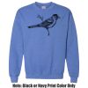 Adult Heavy Blend Heather Royal or Red 60/40 Fleece Crew (S) Thumbnail
